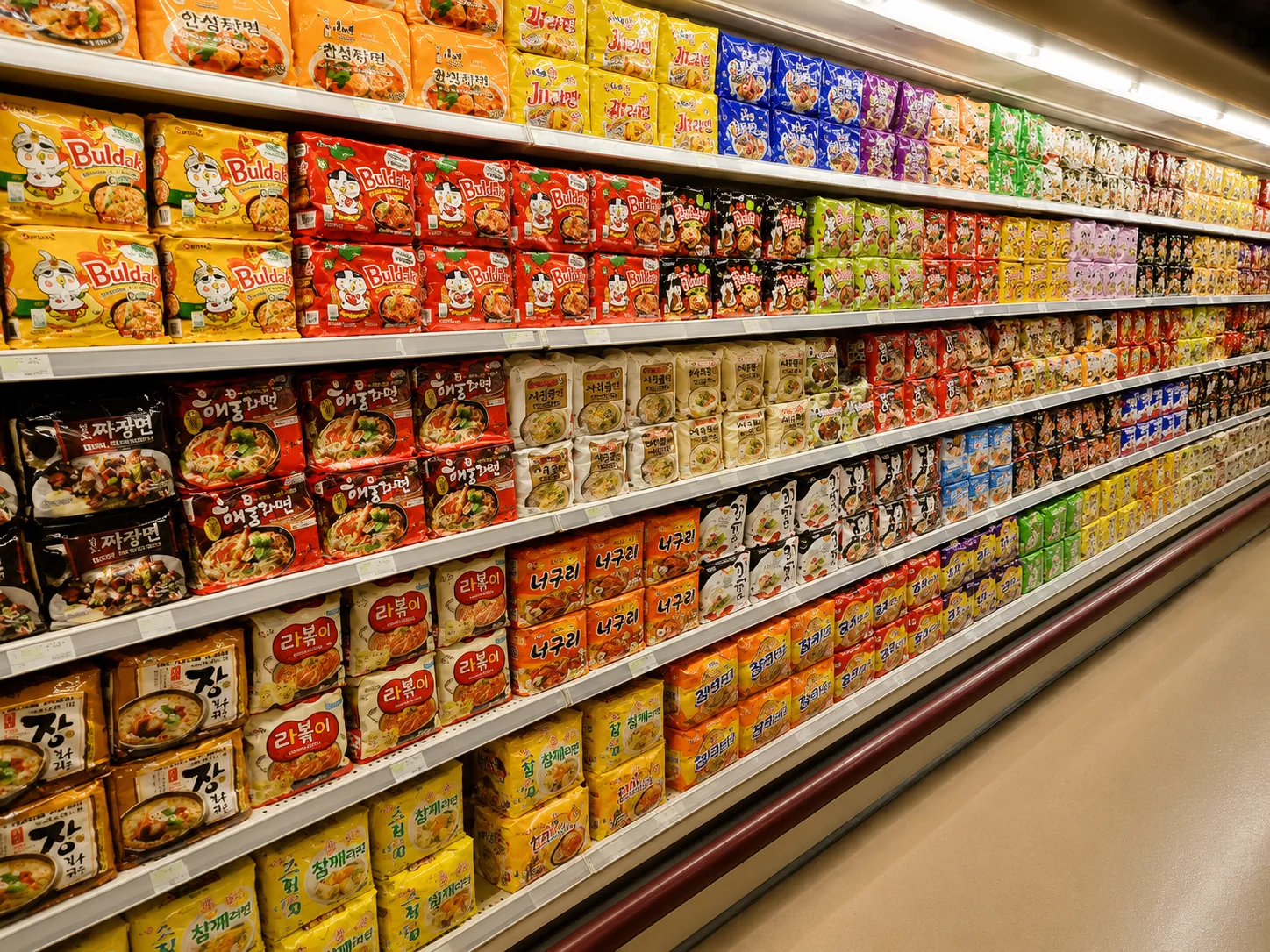 Asian noodle aisle